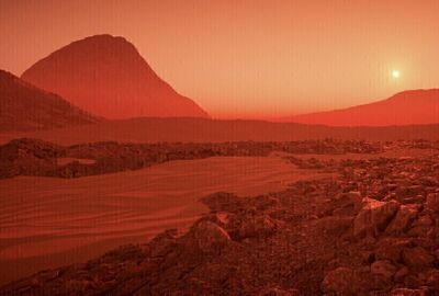 اكتشاف بركان عملاق على الكوكب الأحمر